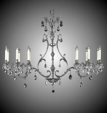 American Brass & Crystal IL9675-2-A-01G-PI - 12 Light Island Pendant